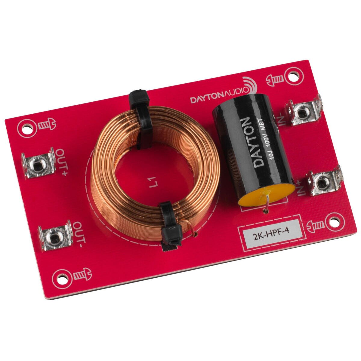 Dayton Audio 2kHPF4 High Pass Speaker Crossover 2,000 Hz 12 dB/Octave